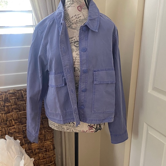 Aerie Oversized Purple-Blue Shacket | Small Petite NWT - Picture 2 of 9